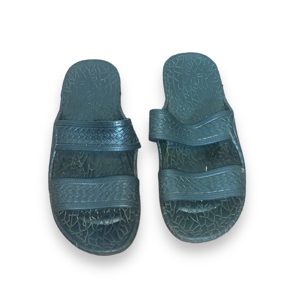 Black Classic Jandal Slides Unisex Size 10 Waterproof Beach Pool Sandals